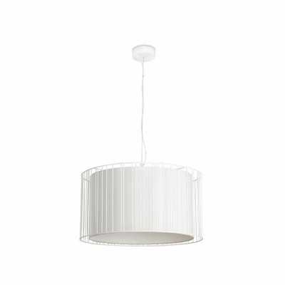 Ceiling lamp in matte white steel E27 BEAUJEU