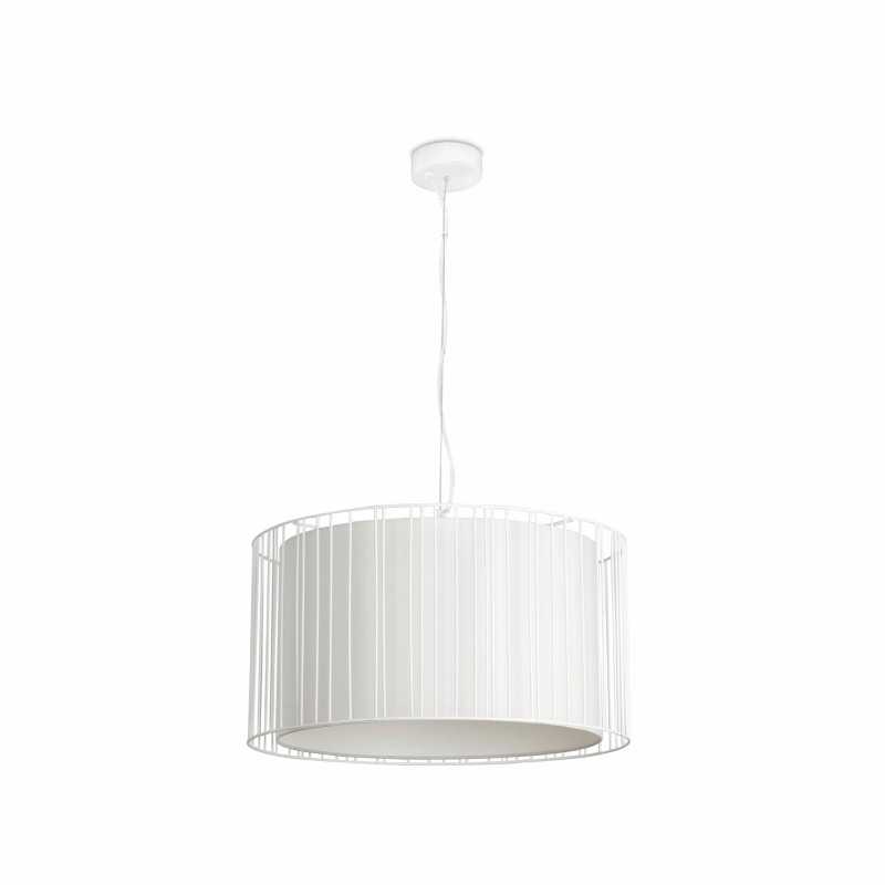 Ceiling lamp in matte white steel E27 BEAUJEU