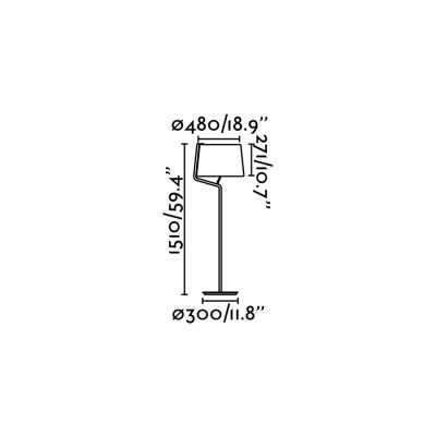 Floor lamp steel E27 matte black TREMEL