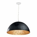 Fiberglass ceiling lamp E27 black COUDRON