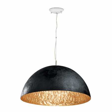 Fiberglass ceiling lamp E27 black COUDRON