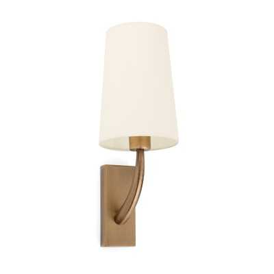 Wall lamp in antique gold steel with E27 BENAIZE socket.