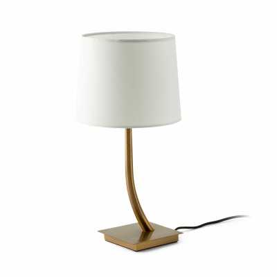 Table lamp in antique gold steel with E27 socket BARRAN