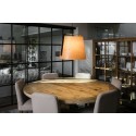 Ceiling lamp in matte black steel with E27 socket by FUVEAU