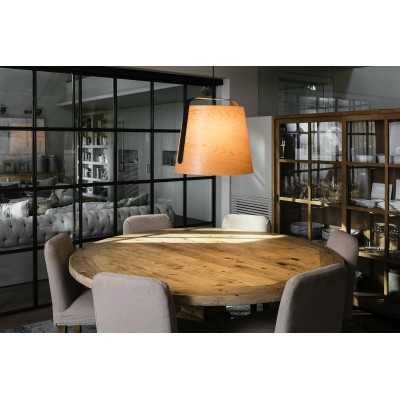 Ceiling lamp in matte black steel with E27 socket by FUVEAU