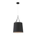 Ceiling lamp in matte black steel with E27 socket FOISSAC