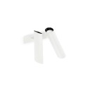 Wall lamp in matte white steel with GU10 AVRIGNY bulb