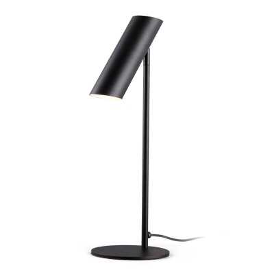 Table lamp made of matte black steel with GU10 bulb socket, BLAISY.