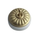 Porcelain surface modular switch engraved in matte finish