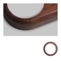 Individual dark wood round modular frame