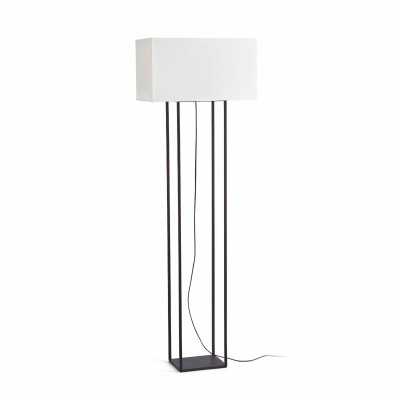 Floor lamp in brown steel with E27 socket, POULANC.