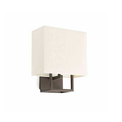 Wall lamp steel E14 brown BOSSIEU