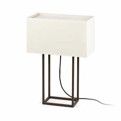 Table lamp steel E27 brown JUIGNAC