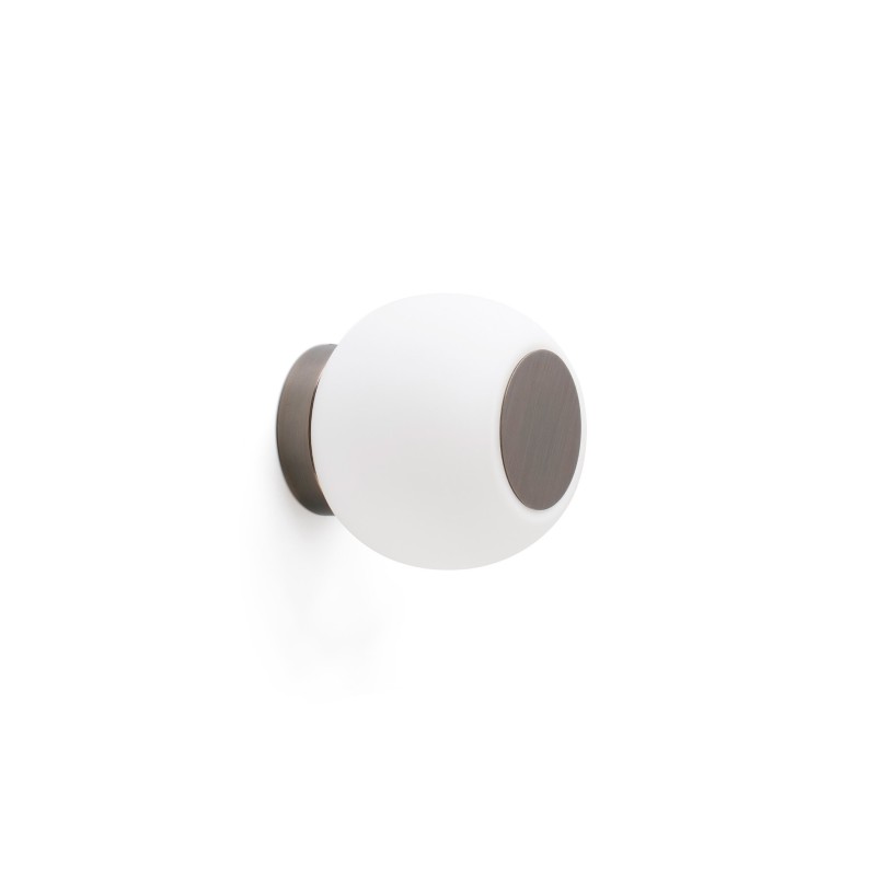 Wall lamp with integrated LED in brushed bronze steel SERAIN