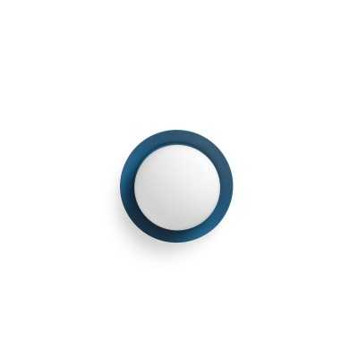 Wall lamp with integrated blue LED in steel MOISSON