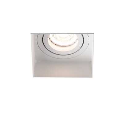 Ceiling lamp in matte white steel with GU10 socket TIERGUE
