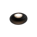 Ceiling lamp in matte black steel with GU10 REUILLY socket.