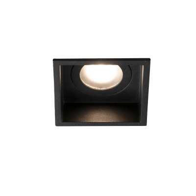 Ceiling lamp in matte black steel with GU10 socket POUZAC