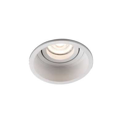 Ceiling lamp in matte white steel with GU10 socket