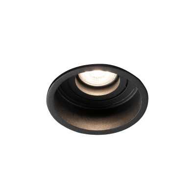 Ceiling lamp in matte black steel with GU10 socket, POISEUX.