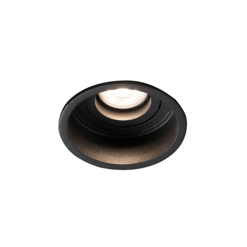 Ceiling lamp in matte black steel with GU10 socket, POISEUX.