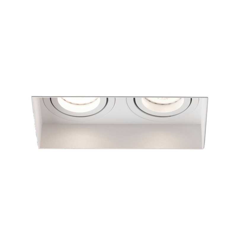 Ceiling lamp in matte white steel with GU10 socket MUSSOT