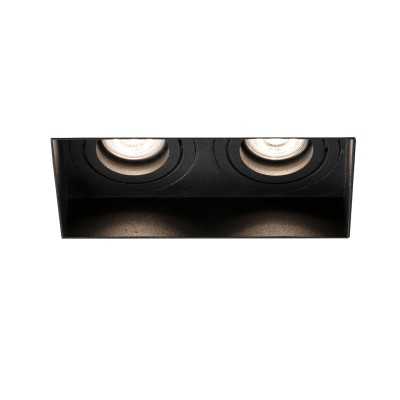 Ceiling lamp in matte black steel with GU10 socket by VINSEIN