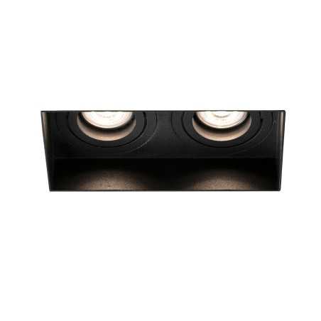 Ceiling lamp in matte black steel with GU10 socket by VINSEIN