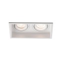 Ceiling lamp in matte white steel with GU10 bulb socket by QUERIEN