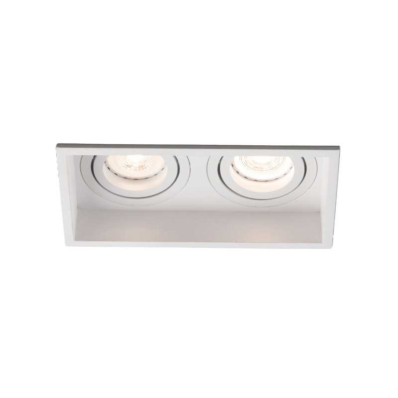 Ceiling lamp in matte white steel with GU10 bulb socket by QUERIEN