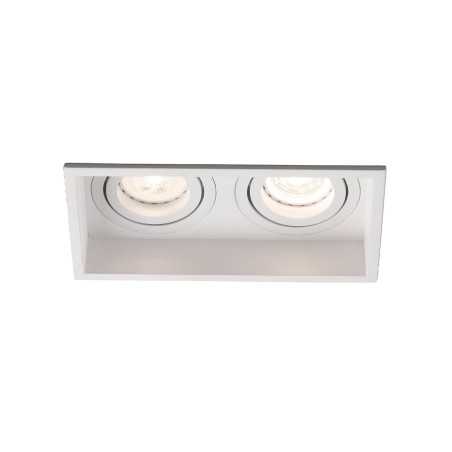 Ceiling lamp in matte white steel with GU10 bulb socket by QUERIEN