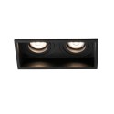 Ceiling lamp in matte black steel with GU10 socket ETREVAL