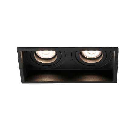 Ceiling lamp in matte black steel with GU10 socket ETREVAL
