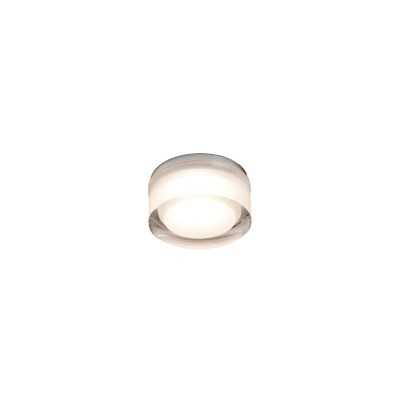 Ceiling lamp with integrated LED in brushed aluminum and steel YERRES