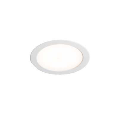 AGASSAC matte white aluminum ceiling lamp with integrated LED.