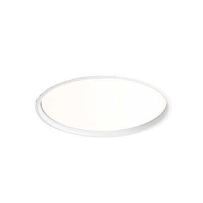 Ceiling lamp with integrated LED in matte white aluminum DIEUZE