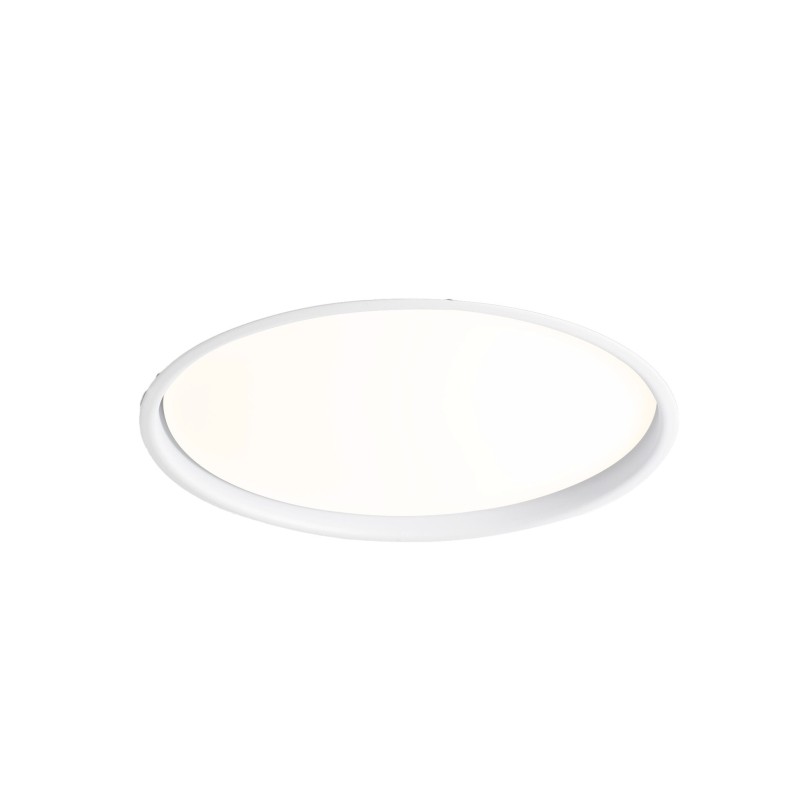 Ceiling lamp with integrated LED in matte white aluminum DIEUZE