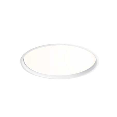 Ceiling lamp with integrated LED in matte white aluminum DIEUZE
