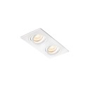 Ceiling lamp in matte white aluminum with GU10 socket, CARMAUX