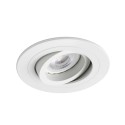 Ceiling lamp in matte white aluminum with GU10 socket POURRA