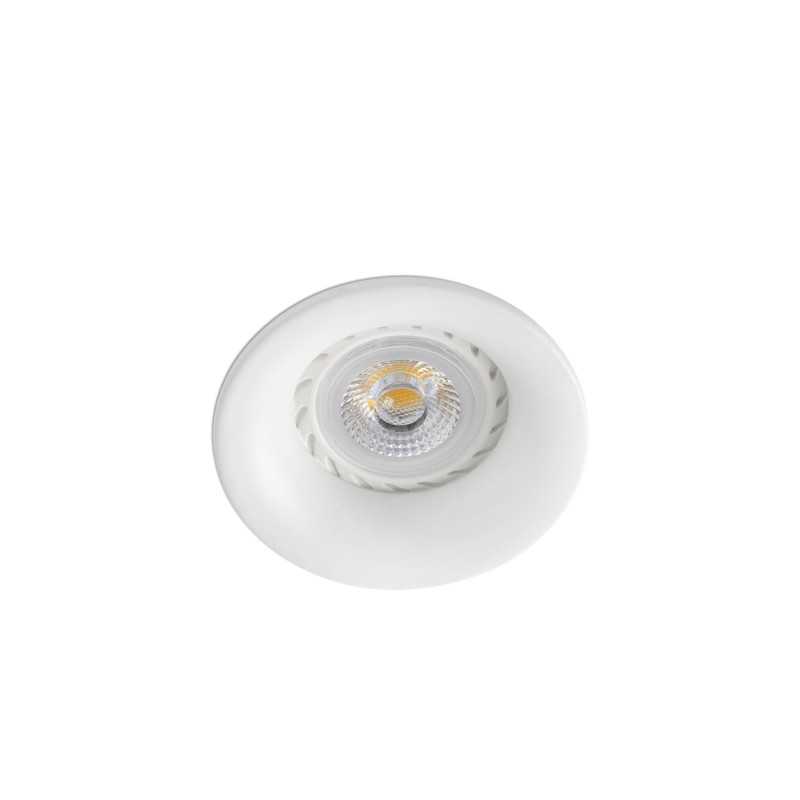 Ceiling lamp in matte white aluminum with GU10 socket LUMEAU