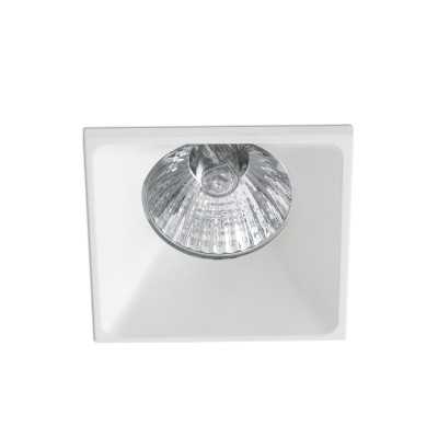 Ceiling lamp in matte white aluminum with GU10 socket, BOFFLES brand.