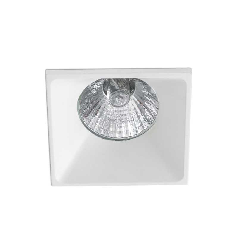 Ceiling lamp in matte white aluminum with GU10 socket, BOFFLES brand.