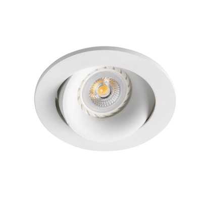 Ceiling lamp in matte white aluminum with GU10 socket, LAMBER brand.