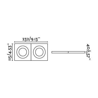 Ceiling lamp aluminum GU10 matte white LALANDE