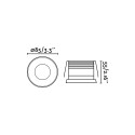 Aluminum GU10 matte white ceiling lamp by ESPINS