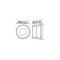 Ceiling lamp aluminum GU10 matte black FLUMET