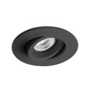 Ceiling lamp aluminum GU10 matte black BAZELAT