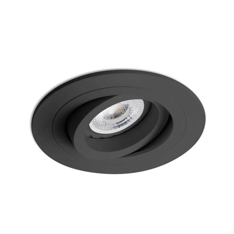 Ceiling lamp aluminum GU10 matte black BAZELAT