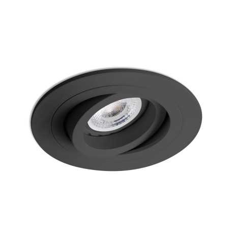 Ceiling lamp aluminum GU10 matte black BAZELAT